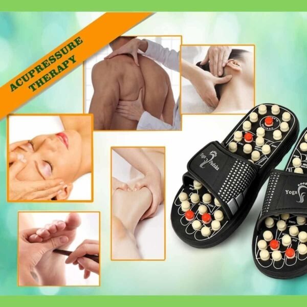 Acupressure and Magnetic Therapy Paduka Slippers for Full Body Blood Circulation For Men and Women - Image 5