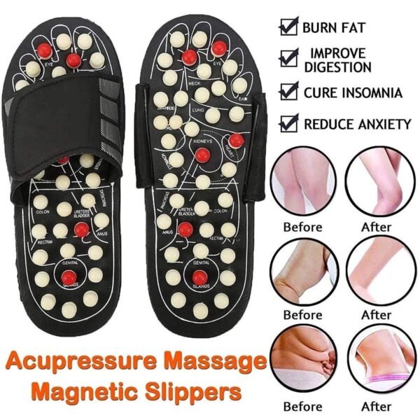 Acupressure and Magnetic Therapy Paduka Slippers for Full Body Blood Circulation For Men and Women - Image 4