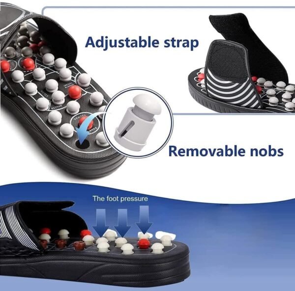 Acupressure and Magnetic Therapy Paduka Slippers for Full Body Blood Circulation For Men and Women - Image 3