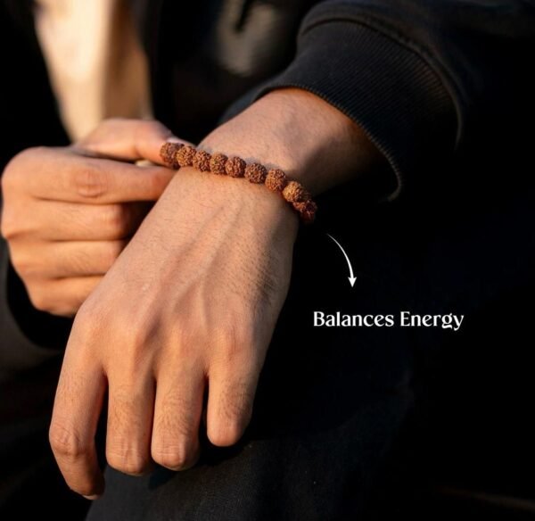 🧿 7 Mukhi Rudraksha Bracelet – Attract Wealth, Health & Divine Protection 💫 - Image 4