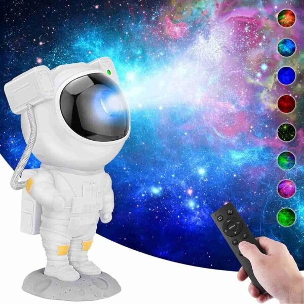 Astronaut Galaxy Projector - 360 Magnetic Head Rotation, Remote Control - Image 2