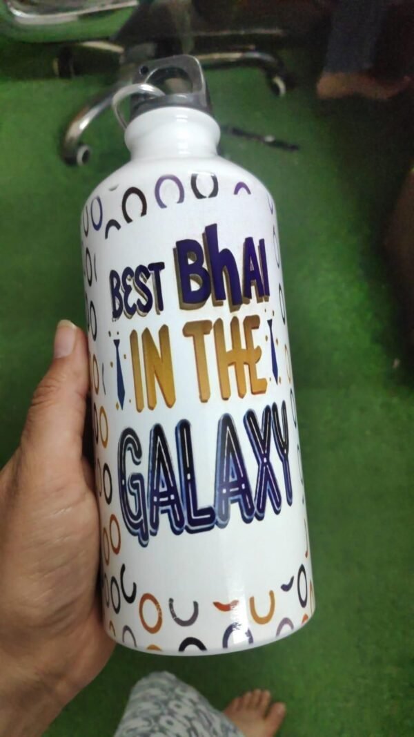 🔥 Best Bhai in the Galaxy Bottle + 3 Stylish Rakhis – Raksha Bandhan Special Combo 🎁 - Image 3