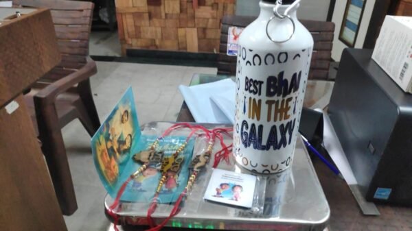 🔥 Best Bhai in the Galaxy Bottle + 3 Stylish Rakhis – Raksha Bandhan Special Combo 🎁 - Image 4
